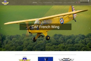 Site internet bilingue de l'association CAF French Wing.