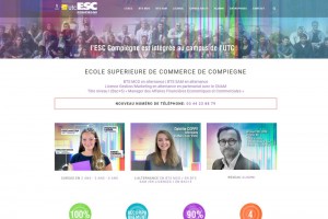 Site internet de l’Ecole Supérieure de Commerce de Compiègne.