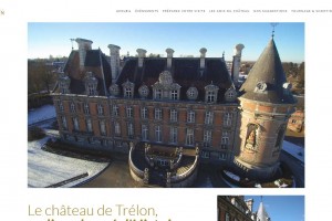 Site internet bilingue du Château de Trélon (Nord).